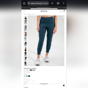 Saina Teal Women's Joggers